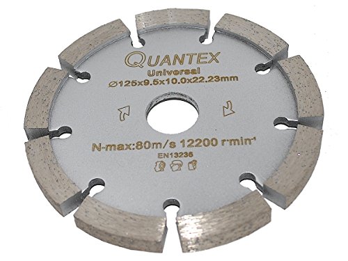 Diamant Frässcheibe Ø 125 mm Segmentstärke 9,5 mm, Fugenfräser für Mauerwerk und Putz Diamant Frässcheibe Ø 125 mm Segmentstärke 9,5 mm, Fugenfräser für Mauerwerk und Putz von Quantex