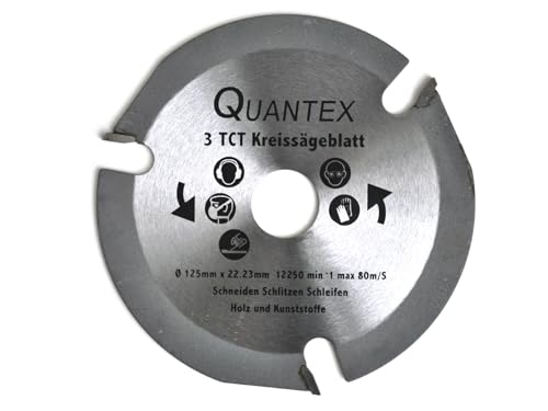 QUANTEX 3 TCT Kreissägeblatt 125mm. Für Holz und Kunststoffe zum Formen Schnitzen Schneiden. QUANTEX 3 TCT Kreissägeblatt 125mm. Für Holz und Kunststoffe zum Formen Schnitzen Schneiden. von Quantex