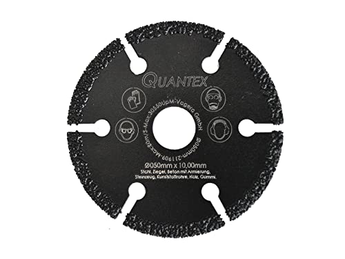 QUANTEX Universal Diamanttrennscheibe 50 mm x 10 mm Aufnahme. Zubehör für Akku-Trennschleifer und Druckluft-Trennschleifer. QUANTEX Universal Diamanttrennscheibe 50 mm x 10 mm Aufnahme. Zubehör für Akku-Trennschleifer und Druckluft-Trennschleifer. von Quantex