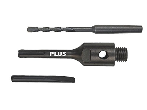 SDS-Plus Adapter/Verlängerung M16, 115mm, inkl. Zentrierbohrer und Auswurfkeil für Diamant Hohl-bohrkrone. Aufnahme-Schaft für Dosen-senker, Kern-bohrer, Steckdosen-bohrer. von Quantex