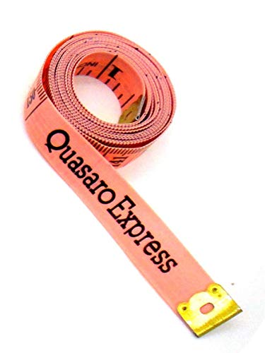 Pink Körper Maßband 150 CM 1.5 Meter Schneider Lineal Weich Flach Maß Nähen Flexibel Diät Band von Quasaro