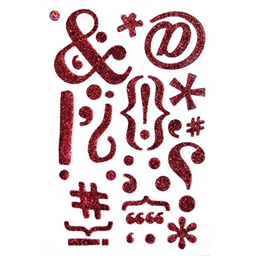 Queen & Co Stickems transparent, doppelseitig Aufkleber Interpunktion, Acryl, Mehrfarbig, 3-teilig von Queen & Co.