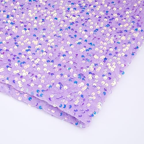 QueenDream Schillernder Paillettenstoff, 91 cm, Lavendel-Samtstoff von The Yard lila schimmernde Pailletten für DIY Handwerk Nähen Stretchtuch für individuelle Kleider Geburtstagsparty QueenDream Schillernder Paillettenstoff, 91 cm, Lavendel-Samtstoff von The Yard lila schimmernde Pailletten für DIY Handwerk Nähen Stretchtuch für individuelle Kleider Geburtstagsparty von QueenDream