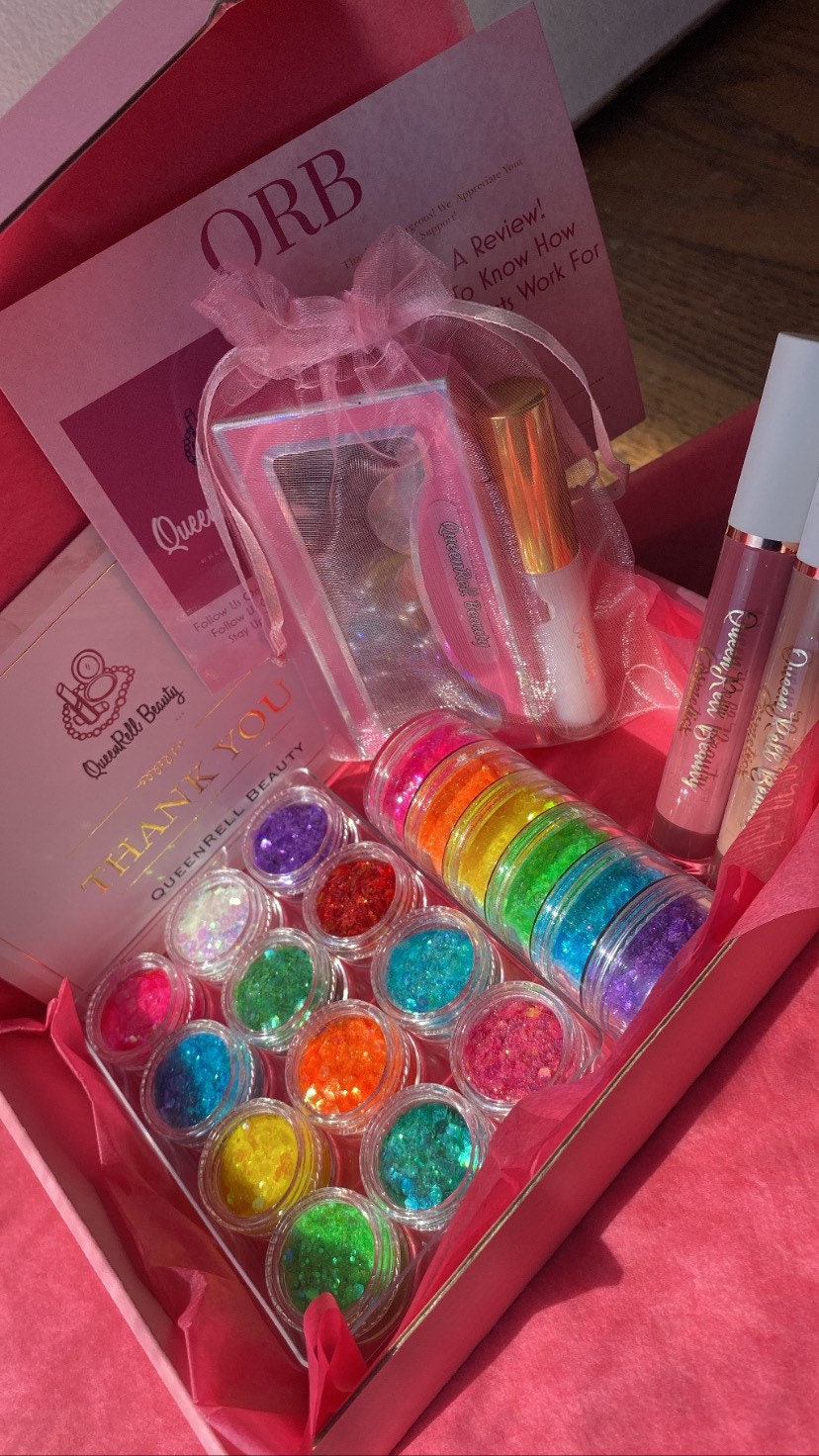 Schillernde Glitzer Palette & Stack Beauty Box Schillernde Glitzer Palette & Stack Beauty Box von QueenRellBeauty