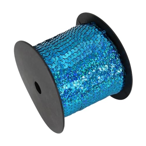 100 Yards 6 mm rundes Paillettenband, elastisches Paillettenband, glitzernder Flacher Paillettenstreifen für Heimwerker, Basteln, Nähen von Kleidung, 14 100 Yards 6 mm rundes Paillettenband, elastisches Paillettenband, glitzernder Flacher Paillettenstreifen für Heimwerker, Basteln, Nähen von Kleidung, 14 von Queenbox