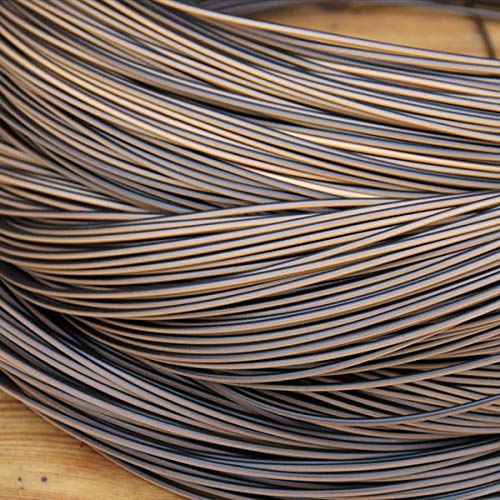 Queenbox 500 g (90 m) Farbverlauf, rund, synthetisches Rattangewebe, Reparaturmaterial, Kunststoff, synthetisches Rattan für Strickreparatur, Möbel, Stuhl, Tisch, Aufbewahrungskorb, 02 Kaffee, 3 mm von Queenbox