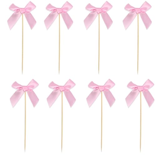 24 Stück Schleifen Tortendeko,Schleife Torte Dessert Picks,Schleifenband Cupcake Toppers,Rosa Schleifen Dekorationen Knoten Bänder Schleife, Torten Deko für Taufe Geburtstag Hochzeit Jahrestag Deko 24 Stück Schleifen Tortendeko,Schleife Torte Dessert Picks,Schleifenband Cupcake Toppers,Rosa Schleifen Dekorationen Knoten Bänder Schleife, Torten Deko für Taufe Geburtstag Hochzeit Jahrestag Deko von Queerelele