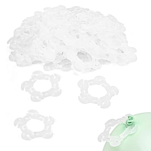 50 Stück Ballon Halterung Clip Pflaumenförmige Ballonclips Ballonbogen Halterung Schnalle Ballon Styling Clips ballon Säule Stand Connectors Clips für Hochzeit Event Birthday Party von Queerelele