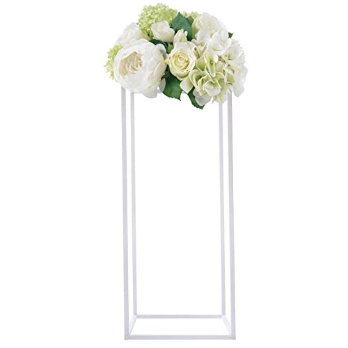10 Stück Weiße Hochzeitstischdekorationen 60cm Hohe Metallblumenvase Säule Rechteckiger Blumenständer für Partytischdekorationen Hochzeiten Geometrischer Tischaufsatzständer 10 Stück Weiße Hochzeitstischdekorationen 60cm Hohe Metallblumenvase Säule Rechteckiger Blumenständer für Partytischdekorationen Hochzeiten Geometrischer Tischaufsatzständer von Queeucaer