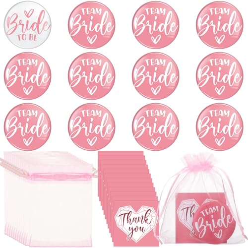 Quelay 12 Sets Braut Pins Team Braut Knöpfe Set mit Dankeskarte Papier Rosa und Weiß Junggesellenabschied Abzeichen Hochzeit Weißblech Abzeichen Pins Braut Geschenk Dekoration Zubehör Quelay 12 Sets Braut Pins Team Braut Knöpfe Set mit Dankeskarte Papier Rosa und Weiß Junggesellenabschied Abzeichen Hochzeit Weißblech Abzeichen Pins Braut Geschenk Dekoration Zubehör von Quelay