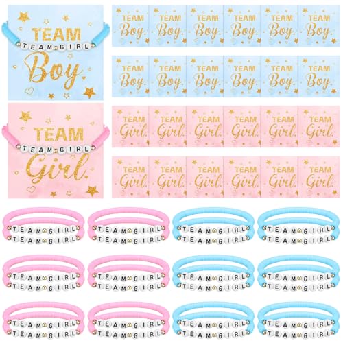 Quelay 24 Stück Gender Reveal Armbänder mit Karten Blau und Rosa Team Boy Team Girl Armbänder für Jungen oder Mädchen Geschlecht Offenbarung Party Gastgeschenke Babyparty Spiele Geschenke für Gäste Quelay 24 Stück Gender Reveal Armbänder mit Karten Blau und Rosa Team Boy Team Girl Armbänder für Jungen oder Mädchen Geschlecht Offenbarung Party Gastgeschenke Babyparty Spiele Geschenke für Gäste von Quelay