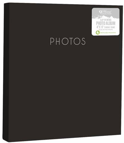 Fotoalbum, 10,2 x 15,2 cm, für 200 Fotos, mit Platz für Notizen, für Fotos/Sammelalben, Hochzeit, Reisen, Andenken, Geschenk, Schwarz Fotoalbum, 10,2 x 15,2 cm, für 200 Fotos, mit Platz für Notizen, für Fotos/Sammelalben, Hochzeit, Reisen, Andenken, Geschenk, Schwarz von Quickdraw