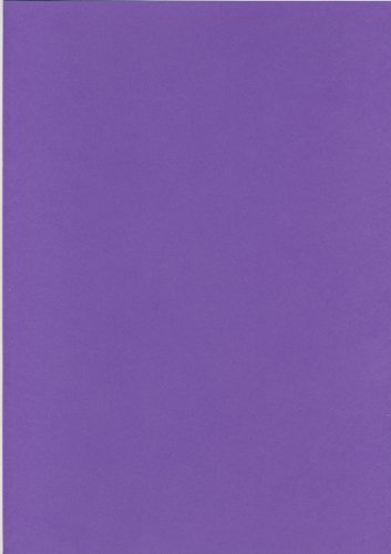 Quickdraw - A4 Farbiger Bastelkarton 160gsm x 50 Blatt In Tiefviolett - Violett, 1 Stück Packung von Quickdraw