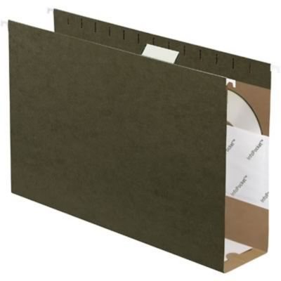 Quill Brand Hängeregistraturmappen, legale Größe, 3 Erweiterungen, Dunkelgrün von Quill 66