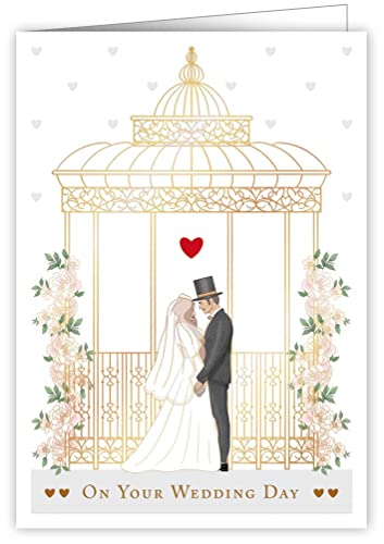 Quire Collections Mac Card On Your Wedding Day Brautpaar, 3594, mehrfarbig, 115 x 163 mm von Quire Collections