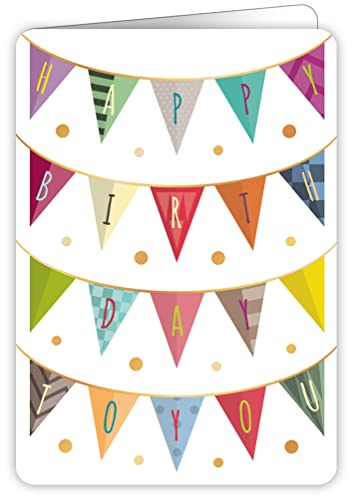 Quire Colourround Card Geburtstag Wimpelkette von Quire Collections