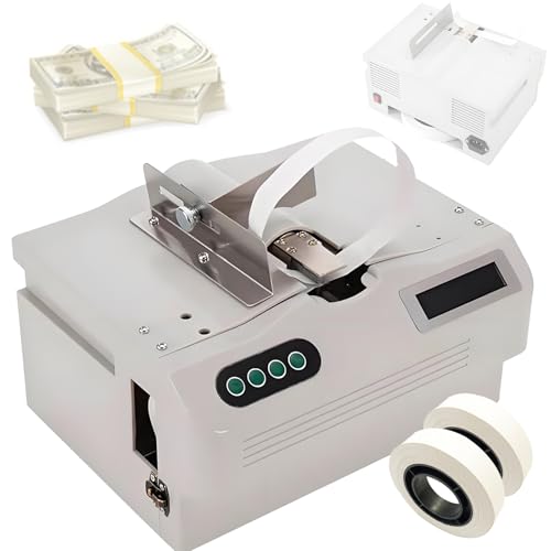 Quixnova Automatische Umreifungsmaschine für Bargeld- und Banknotenbündel – Banknoten-Umreifungsmaschine, 24-mal/min. Desktop-Papiergeldbündeler mit Einstellbarer Umreifungsbandlänge und -Spannung Quixnova Automatische Umreifungsmaschine für Bargeld- und Banknotenbündel – Banknoten-Umreifungsmaschine, 24-mal/min. Desktop-Papiergeldbündeler mit Einstellbarer Umreifungsbandlänge und -Spannung von Quixnova
