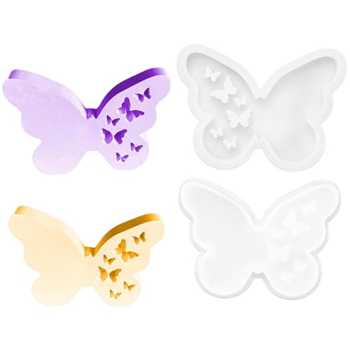 Quixotical 2 Stück Silikonform Schmetterling, DIY Schmetterling Silikonform 12X9cm, Gipsformen zum Gießen Schmetterling Sommer, Silikonformen Schmetterling Kerzenformen Quixotical 2 Stück Silikonform Schmetterling, DIY Schmetterling Silikonform 12X9cm, Gipsformen zum Gießen Schmetterling Sommer, Silikonformen Schmetterling Kerzenformen von Quixotical