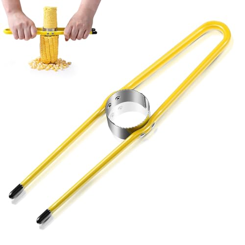 Quixotical Maisschäler, Edelstahl Mais Schäler Stripper, Verstellbarer Mais Cutter, Kolben Schäler Slicer für Küche, Haushalt, Restaurant, Maiskolben Quixotical Maisschäler, Edelstahl Mais Schäler Stripper, Verstellbarer Mais Cutter, Kolben Schäler Slicer für Küche, Haushalt, Restaurant, Maiskolben von Quixotical