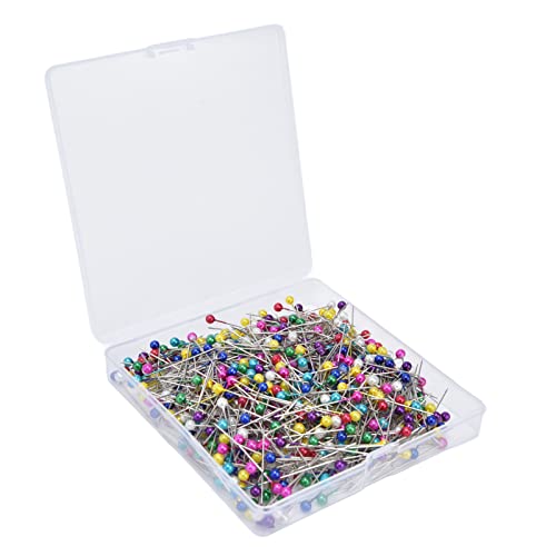 Qukaim 600 Stück Nähnadeln, 38 mm lang, bunte gerade Nadeln für Kleidung, Handarbeit, Quilten, Korsagen, Bastelprojekte, Design Qukaim 600 Stück Nähnadeln, 38 mm lang, bunte gerade Nadeln für Kleidung, Handarbeit, Quilten, Korsagen, Bastelprojekte, Design von Qukaim