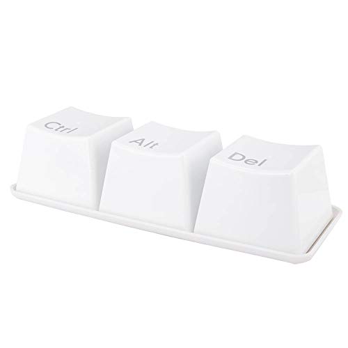 Qukaim Innovative Tastatur-Tasten-Form, niedliches Wasserbecher-Set mit Tablett für Zuhause, weiße Trinkbecher, lustiges Design, ideal für Büro und Heimdekoration Qukaim Innovative Tastatur-Tasten-Form, niedliches Wasserbecher-Set mit Tablett für Zuhause, weiße Trinkbecher, lustiges Design, ideal für Büro und Heimdekoration von Qukaim