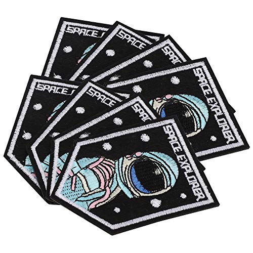 Qukaim Sewon Patches Adventurer Muster Stickerei Patch, 8 Stück Aufnäher Stoff Aufkleber für DIY Kleidung Dekoration von Qukaim