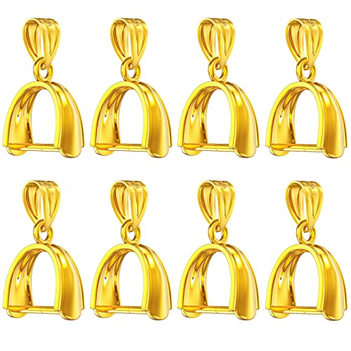 Qulltk 14 Karat vergoldete 925er-Sterlingsilber-Quetschbügel für Schmuckherstellung, Anhängerverschluss, 3 Größen, Anhänger-Schmuckverbinder für Halsketten, baumelnde Charms, Bastelarbeiten Qulltk 14 Karat vergoldete 925er-Sterlingsilber-Quetschbügel für Schmuckherstellung, Anhängerverschluss, 3 Größen, Anhänger-Schmuckverbinder für Halsketten, baumelnde Charms, Bastelarbeiten von Qulltk