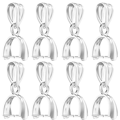 Qulltk 925 Sterling Silber Quetschbügel für Schmuckherstellung, Anhängerverschluss, 3 Größen, Anhänger-Schmuckverbinder für Halskette, baumelnd, Charm, DIY Handwerk Qulltk 925 Sterling Silber Quetschbügel für Schmuckherstellung, Anhängerverschluss, 3 Größen, Anhänger-Schmuckverbinder für Halskette, baumelnd, Charm, DIY Handwerk von Qulltk