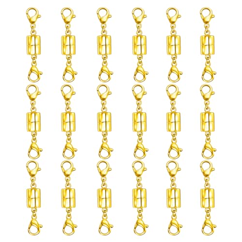 Qulltk Doppelte magnetische Halskettenverschlüsse und Verschlüsse, 18 Karat Gold und Silber, Armband-Verlängerung, Schmuckverschlüsse, Konverter Qulltk Doppelte magnetische Halskettenverschlüsse und Verschlüsse, 18 Karat Gold und Silber, Armband-Verlängerung, Schmuckverschlüsse, Konverter von Qulltk