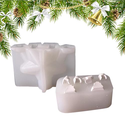 Qumiuu Christmas Resin Formen - Gießharzformen Weihnachten | Festliche Saisonale Kunsthandwerk Formen Für Polymermasse Epoxidharz Gießen therapie von Qumiuu