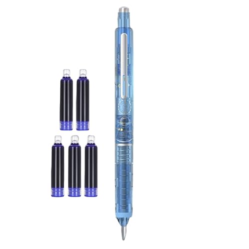 Qumiuu Füllfederhalter | Schreibgerät für Journaling und Notizen | Automatischer Füllhalter mit 0,38 mm Feder und 5 Tintenpatronen für Notizen und Schulhefte Qumiuu Füllfederhalter | Schreibgerät für Journaling und Notizen | Automatischer Füllhalter mit 0,38 mm Feder und 5 Tintenpatronen für Notizen und Schulhefte von Qumiuu