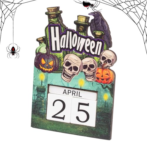 Qumiuu Halloween Countdown Kalender - 2025 Natürliche Holz Adventskalender Bausteine Mit Kürbismotiv,Verstellbares Festtags Handwerk Für Partys Jugendliche Geschenkidee Wiederverwendbarer Qumiuu Halloween Countdown Kalender - 2025 Natürliche Holz Adventskalender Bausteine Mit Kürbismotiv,Verstellbares Festtags Handwerk Für Partys Jugendliche Geschenkidee Wiederverwendbarer von Qumiuu