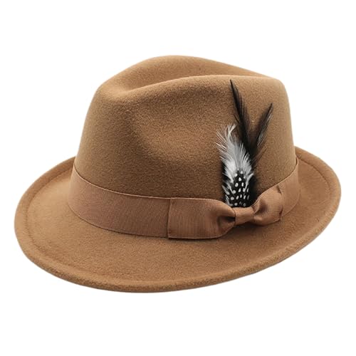Qumiuu Oktoberfest Hüte - Festival Kopfbedeckungen für Herren - Eleganter Filzhut für Erwachsene Bierfest Traditionelle Aktivitäten Foto von Qumiuu