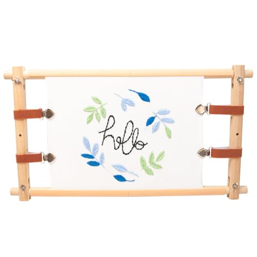 Qumiuu Stickrahmen, Quiltrahmen aus - Multifunktionaler Gobelinrahmen zum Sticken,Abnehmbarer Holzrahmen mit klaren Anweisungen zum Nadelspitzen, Nähen und Batikmalen Qumiuu Stickrahmen, Quiltrahmen aus - Multifunktionaler Gobelinrahmen zum Sticken,Abnehmbarer Holzrahmen mit klaren Anweisungen zum Nadelspitzen, Nähen und Batikmalen von Qumiuu