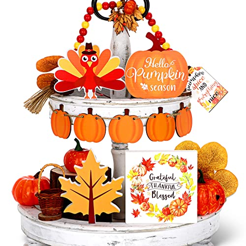 10 Stück Herbst abgestuftes Tablett Dekor Rustikales Bauernhaus Tablett Dekor Kürbis Holzschilder Truthahn Tisch Tafelaufsätze Herbst Holzperlengirlande Herbsternte Holzblöcke für Thanksgiving Home 10 Stück Herbst abgestuftes Tablett Dekor Rustikales Bauernhaus Tablett Dekor Kürbis Holzschilder Truthahn Tisch Tafelaufsätze Herbst Holzperlengirlande Herbsternte Holzblöcke für Thanksgiving Home von Qunclay