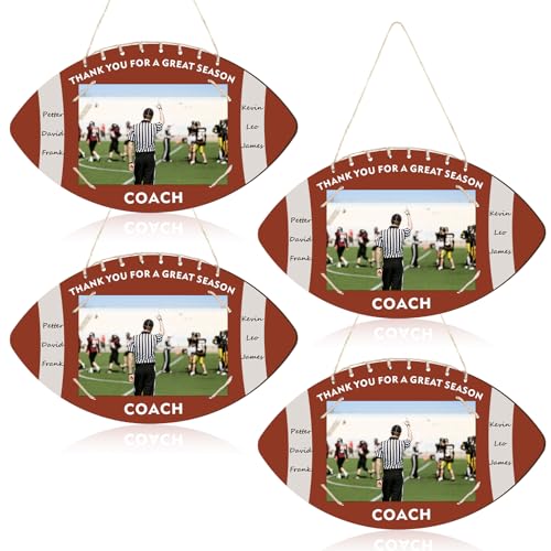 Qunclay Signierbarer Sport-Bilderrahmen mit Stift, Danke für Trainer, Geschenk vom Team, passend für 10,2 x 15,2 cm große Fotos, Holz-Bilderrahmen, Abschluss, Wertschätzung, Geschenke für Trainer Qunclay Signierbarer Sport-Bilderrahmen mit Stift, Danke für Trainer, Geschenk vom Team, passend für 10,2 x 15,2 cm große Fotos, Holz-Bilderrahmen, Abschluss, Wertschätzung, Geschenke für Trainer von Qunclay