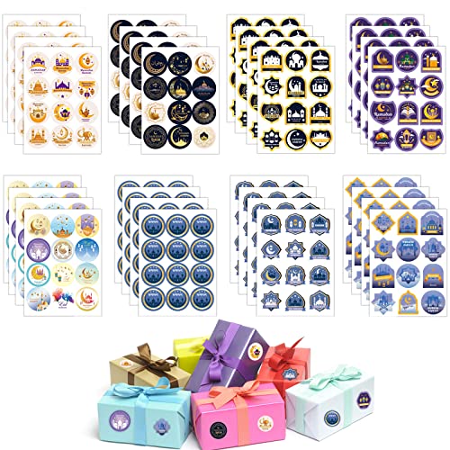 32 Blätter Eid Mubarak Aufkleber, Ramadan Aufkleber, 384 Dots Runde Aufkleber Dekoration, Ramadan Geschenkaufkleber, Muslim Party Deko Basteln für Geschenke Verpackung Muslim Islam Party Supplies 32 Blätter Eid Mubarak Aufkleber, Ramadan Aufkleber, 384 Dots Runde Aufkleber Dekoration, Ramadan Geschenkaufkleber, Muslim Party Deko Basteln für Geschenke Verpackung Muslim Islam Party Supplies von Qunkun