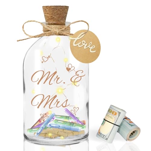 Qunkun LED Flaschenlicht Mit Spruch - Mr -Mis, Beleuchtete Flaschen Deko,Flaschenpost Geschenk, Weihnachtsgeschenke,Korken mit Lichterkette für Flaschen, Geschenke für Frauen Qunkun LED Flaschenlicht Mit Spruch - Mr -Mis, Beleuchtete Flaschen Deko,Flaschenpost Geschenk, Weihnachtsgeschenke,Korken mit Lichterkette für Flaschen, Geschenke für Frauen von Qunkun