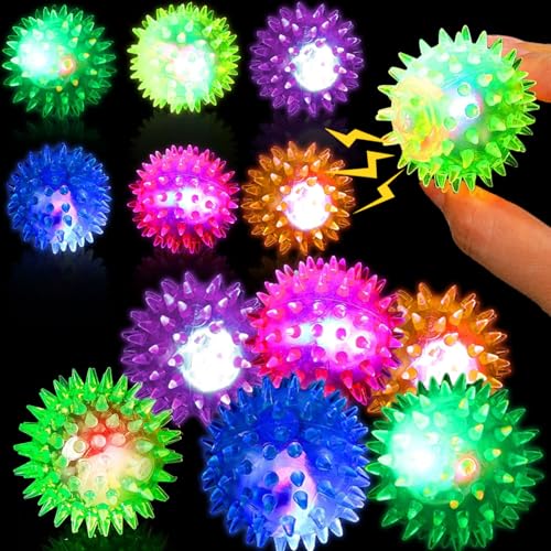 Qunkun Leuchtball für Kinder, 12 Stück Igelball Klein Weich, Igelbälle Leuchtspielzeug, Stressball, Give Aways Weihnachten Kleinigkeiten Qunkun Leuchtball für Kinder, 12 Stück Igelball Klein Weich, Igelbälle Leuchtspielzeug, Stressball, Give Aways Weihnachten Kleinigkeiten von Qunkun