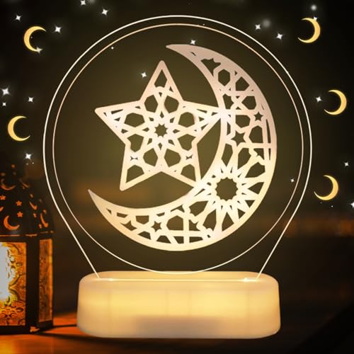 Qunkun Eid Ramadan Dekorative Fee Licht, Ramadan Mond Nachtlicht, Ramadan Deko Lampe, Ramadan Dekoration Lichter, LED Muslim Ramadan Lichter, Mubarak Ramadan Tischdekoration Ornament Nachtlicht Qunkun Eid Ramadan Dekorative Fee Licht, Ramadan Mond Nachtlicht, Ramadan Deko Lampe, Ramadan Dekoration Lichter, LED Muslim Ramadan Lichter, Mubarak Ramadan Tischdekoration Ornament Nachtlicht von Qunkun