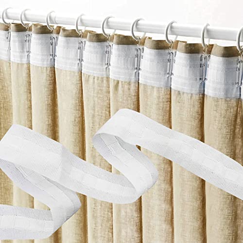 Qunkun Gardinenband Kräuselband, 30m*2.5cm Faltenband Falten, Gardinenband Universalband, Polyester Gardinenband, Gardinenband zum Aufnähen, Abnehmbarer Vorhang für Fenstervorhang Türvorhang Qunkun Gardinenband Kräuselband, 30m*2.5cm Faltenband Falten, Gardinenband Universalband, Polyester Gardinenband, Gardinenband zum Aufnähen, Abnehmbarer Vorhang für Fenstervorhang Türvorhang von Qunkun