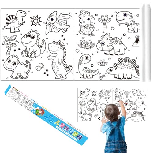 Zeichnungsrolle für Kinder, Dinosaurie Malrolle für Kinder, DIY Malposter, Frühpädagogisches Spielzeug, Papierrolle Malen für Kinder, DIY Graffiti-Schriftrollen für KinderGeschenk und Motoriktraining Zeichnungsrolle für Kinder, Dinosaurie Malrolle für Kinder, DIY Malposter, Frühpädagogisches Spielzeug, Papierrolle Malen für Kinder, DIY Graffiti-Schriftrollen für KinderGeschenk und Motoriktraining von Qunkun