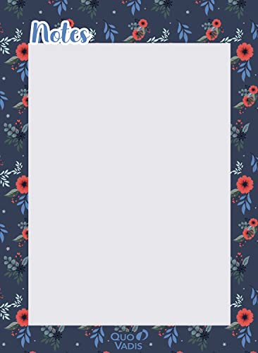 QUO VADIS - Kollektion: Daisy BLOC NOTES 11x15 11x15 cm - Blau von Quo Vadis