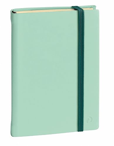 QUO VADIS - Kollektion: Silk Notizbuch, 24, liniert, mit Gummiband, 16 x 24 cm, Wassergrün von Quo Vadis