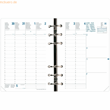 Quo Vadis Kalendereinlage für Compacttimer 11,5x16cm1 Woche/2 Seiten 2 Quo Vadis Kalendereinlage für Compacttimer 11,5x16cm1 Woche/2 Seiten 2 von Quo Vadis