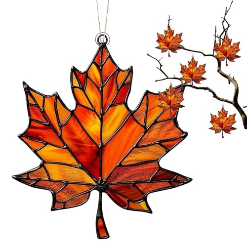 Herbsts Deko Anhänger - 15 X 12 cm Ahornblatt Ornament Aus Gebeiztem | Herbstdeko Fenster Hängend | Herbstdeko Hängend Acryl | Herbstblätter Fensterdekoration Für Thanksgiving Herbsts Deko Anhänger - 15 X 12 cm Ahornblatt Ornament Aus Gebeiztem | Herbstdeko Fenster Hängend | Herbstdeko Hängend Acryl | Herbstblätter Fensterdekoration Für Thanksgiving von Quorvex