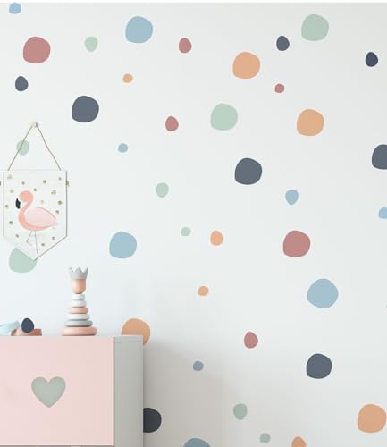 QuoteMyWall Boho Chic Wandaufkleber für Kinderzimmer, gepunktet, 150 Stück, abnehmbar, wiederverwendbar, zum Abziehen und Aufkleben, für Kinderzimmer, DIY-Dekoration, Zuhause QuoteMyWall Boho Chic Wandaufkleber für Kinderzimmer, gepunktet, 150 Stück, abnehmbar, wiederverwendbar, zum Abziehen und Aufkleben, für Kinderzimmer, DIY-Dekoration, Zuhause von QuoteMyWall