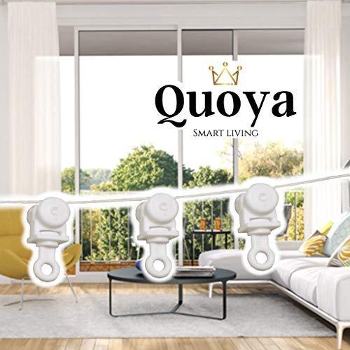 Quoya Smart Vorhangschiene, wellenförmiges Vorhang-Set von Quoya