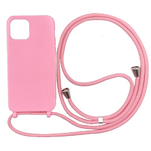 Ququcheng Kompatibel mit iPhone 11 Pro Hülle,Handykette Hülle Silikon Seil Necklace Handyhülle mit Kordel Tasche TPU Bumper Schutzhülle für iPhone 11 Pro-Pink von Ququcheng