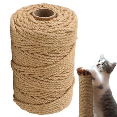 60m Juteseil Naturfarb,6mm Dick Natur Jutegarn Kordel für Kratzseil Katzenzubehör,Garten Juteschnur für Katzenkratzersäule,Haushalt,DIY,Kunst Handwerk,Floristik,Dekoration,Verpackung 60m Juteseil Naturfarb,6mm Dick Natur Jutegarn Kordel für Kratzseil Katzenzubehör,Garten Juteschnur für Katzenkratzersäule,Haushalt,DIY,Kunst Handwerk,Floristik,Dekoration,Verpackung von Qurxuanwe